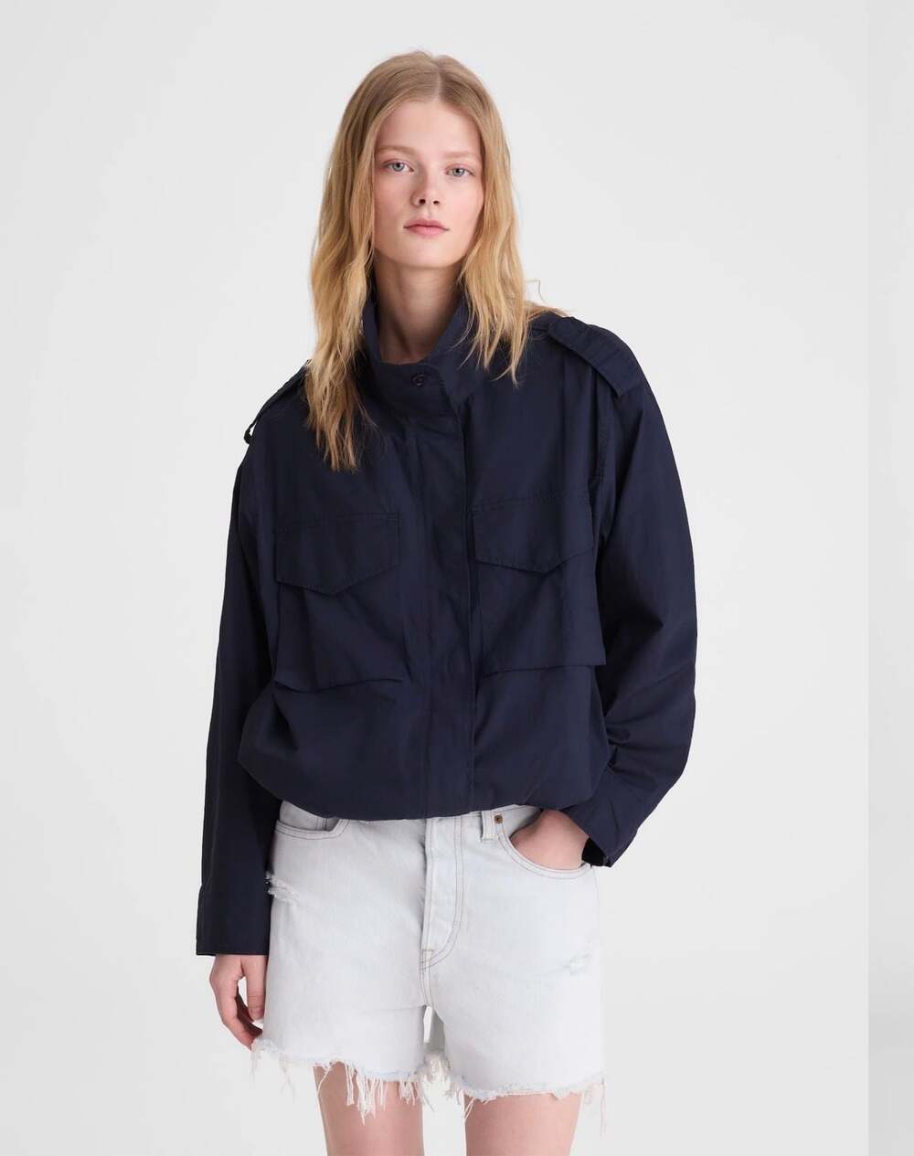Madewell Field Jacket in Washed Poplin Size Medium NWT